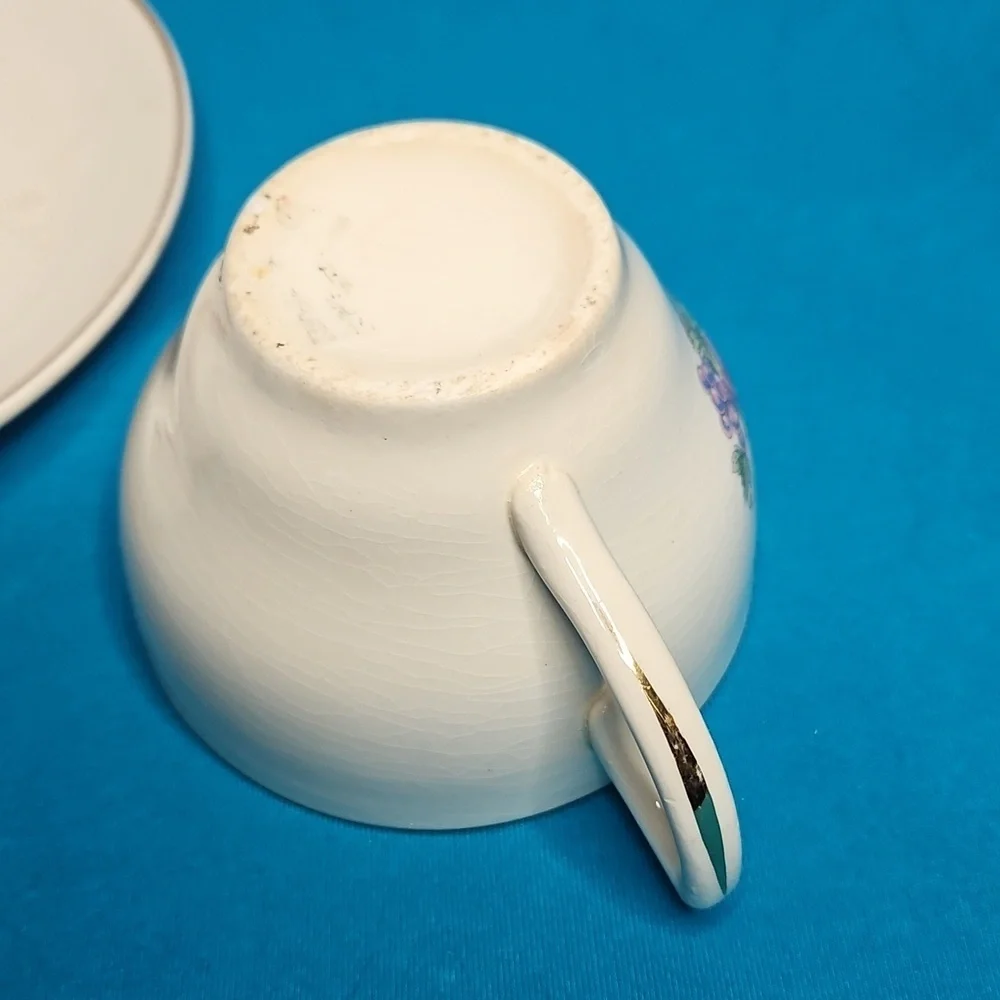 Floral Teacup and Saucer Set
